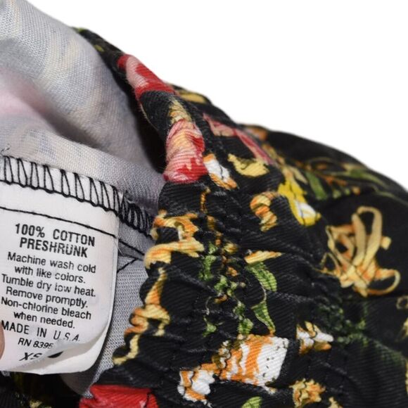 VTG 90s Chef Wear Pasta Italian Made in USA Baggy Elastic Waist Hippie Pants XS - Picture 12 of 13